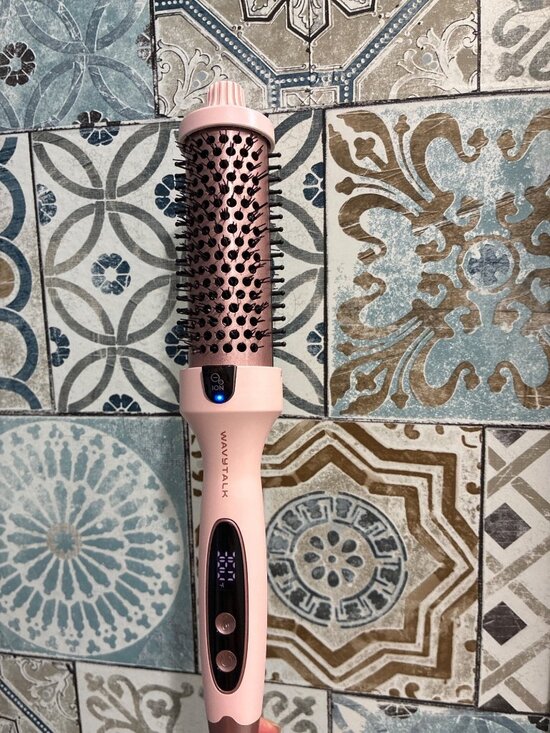 Wavytalk Blowout Boost ionic thermal brush pink finish heated ceramic bristles main image 4